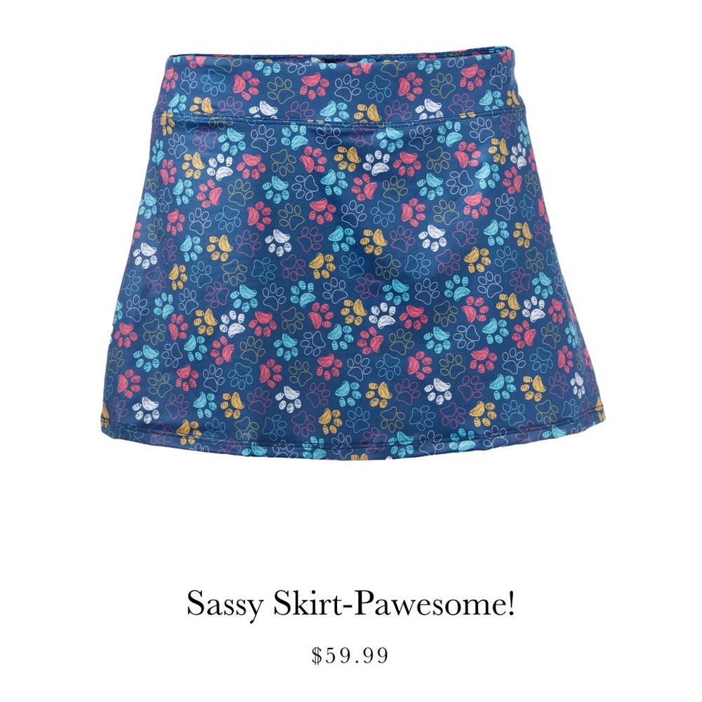 Pawesome Love Love Skort Size L